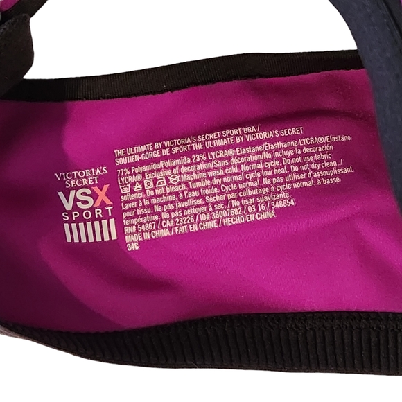 NWOT VSX Victoria's Secret Sports Bra - Multicolor - Picture 3 of 4